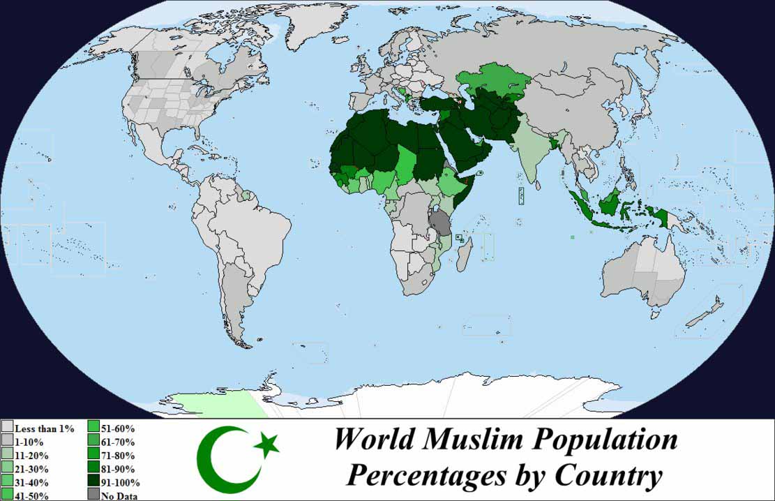 Top 10 Countries with Largest Muslim Population in the World