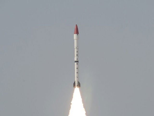 Ababeel missile test in Pakistan