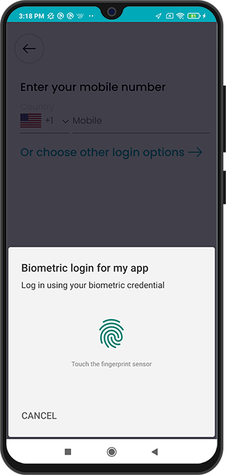Login with Fingerprint