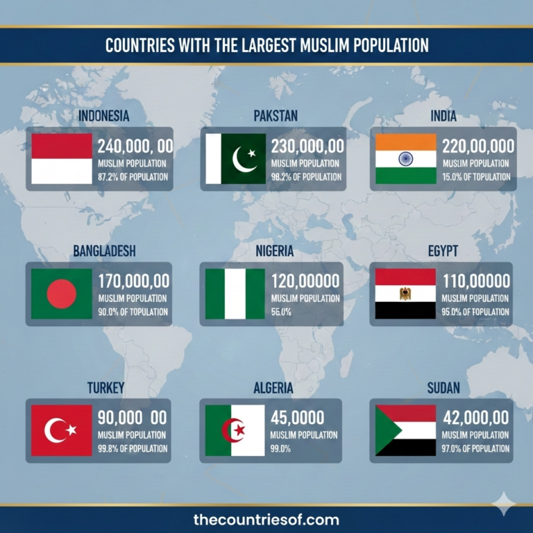 muslim population countries in the world